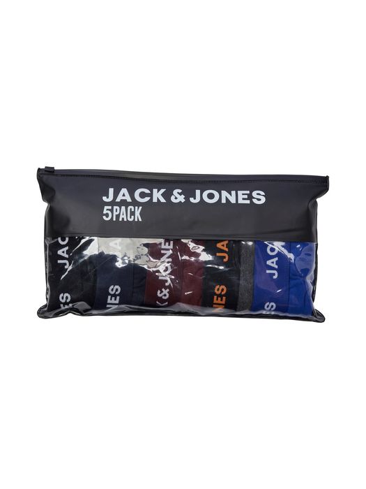 Jack & Jones Herren Jack & Jones Boxershorts 5er Pack Trunks Stretch Unterhose JACHUEY – Schwarz-Navy-Grau, Bild 7