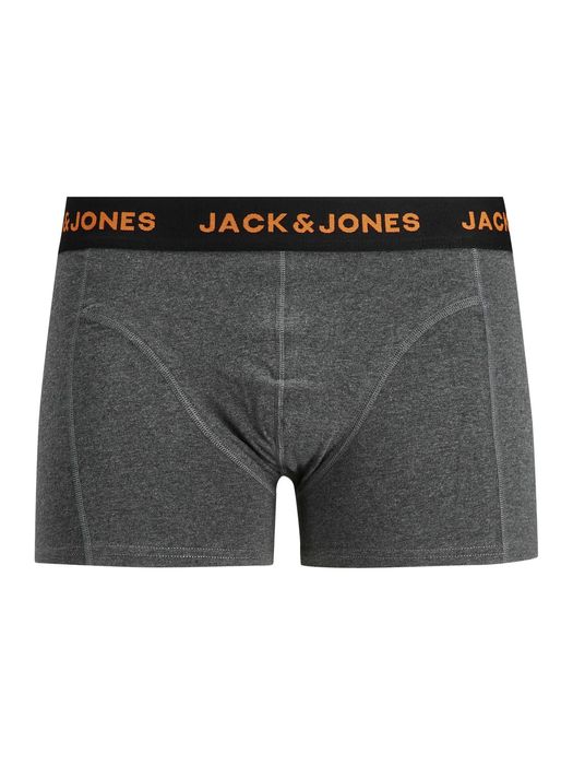 Herren Jack & Jones Boxershorts 5er Pack Trunks Stretch Unterhose JACHUEY, Farbe: Schwarz-Navy-Grau