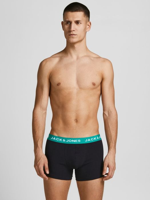 Herren Jack & Jones Boxershorts 5er Pack Trunks Stretch Unterhose JACHUEY, Farbe: Schwarz-3