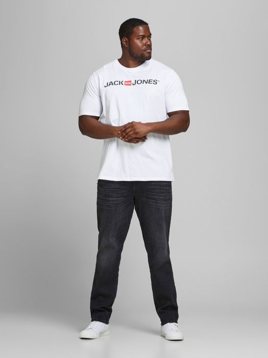 Jack & Jones JACK & JONES 2er-SET Herren T-Shirt Kurzarm Plus Size Logo Shirt – Weiß, Bild 3