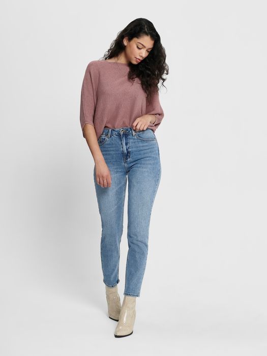 Only ONLY Damen Ankle Straight Jeans Klassische Stretch Hose ONLEMILY – Blau, Bild 3