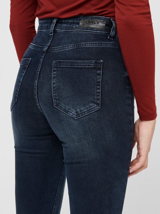 Only ONLY Damen Skinny Ankle Jeans Cropped Stretch Denim Hose – Dunkelblau, Bild 8