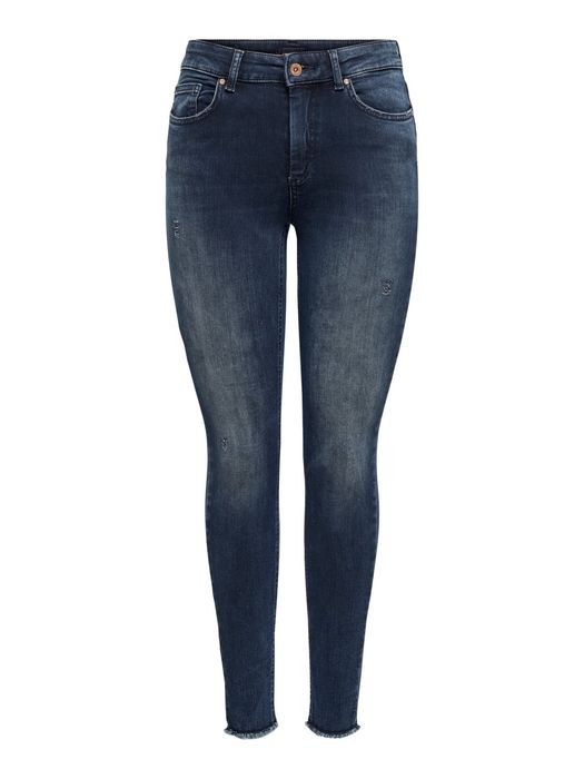 Only ONLY Damen Skinny Ankle Jeans Cropped Stretch Denim Hose – Dunkelblau, Bild 6