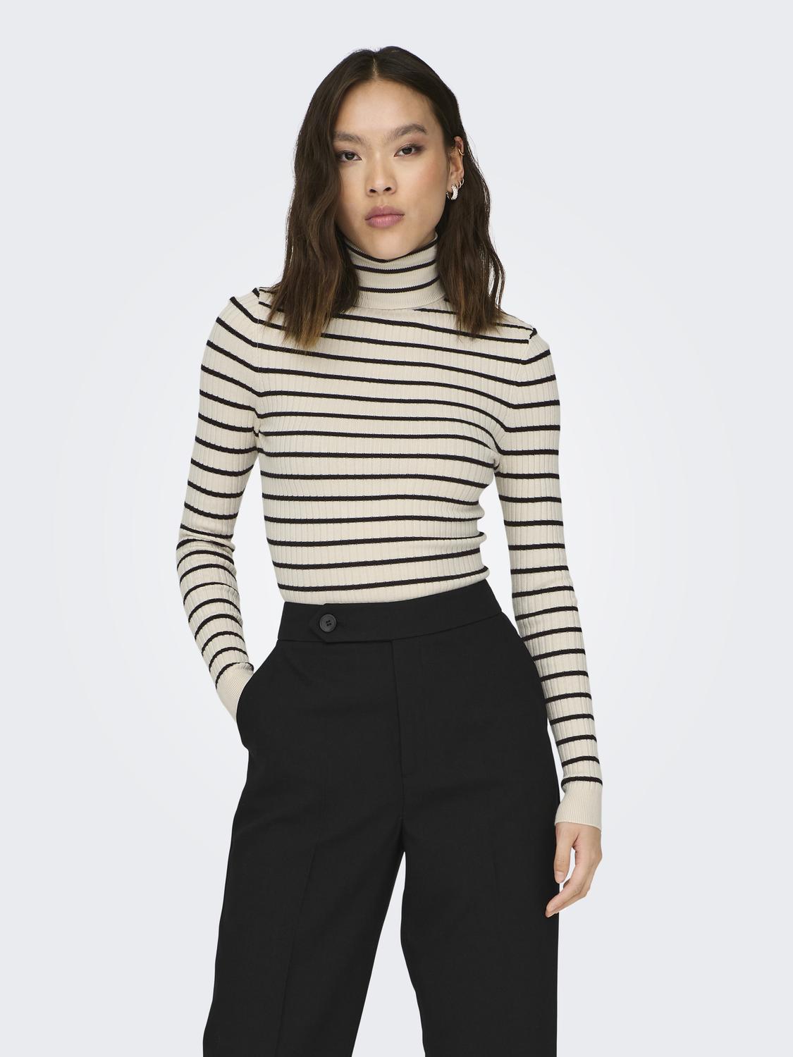 ONLY_FallWinter2022_4320168_15165075_3.jpg ONLY Damen Rollkragen Feinstrick Pullover Stretch Sweater Oberteil ONLKAROL