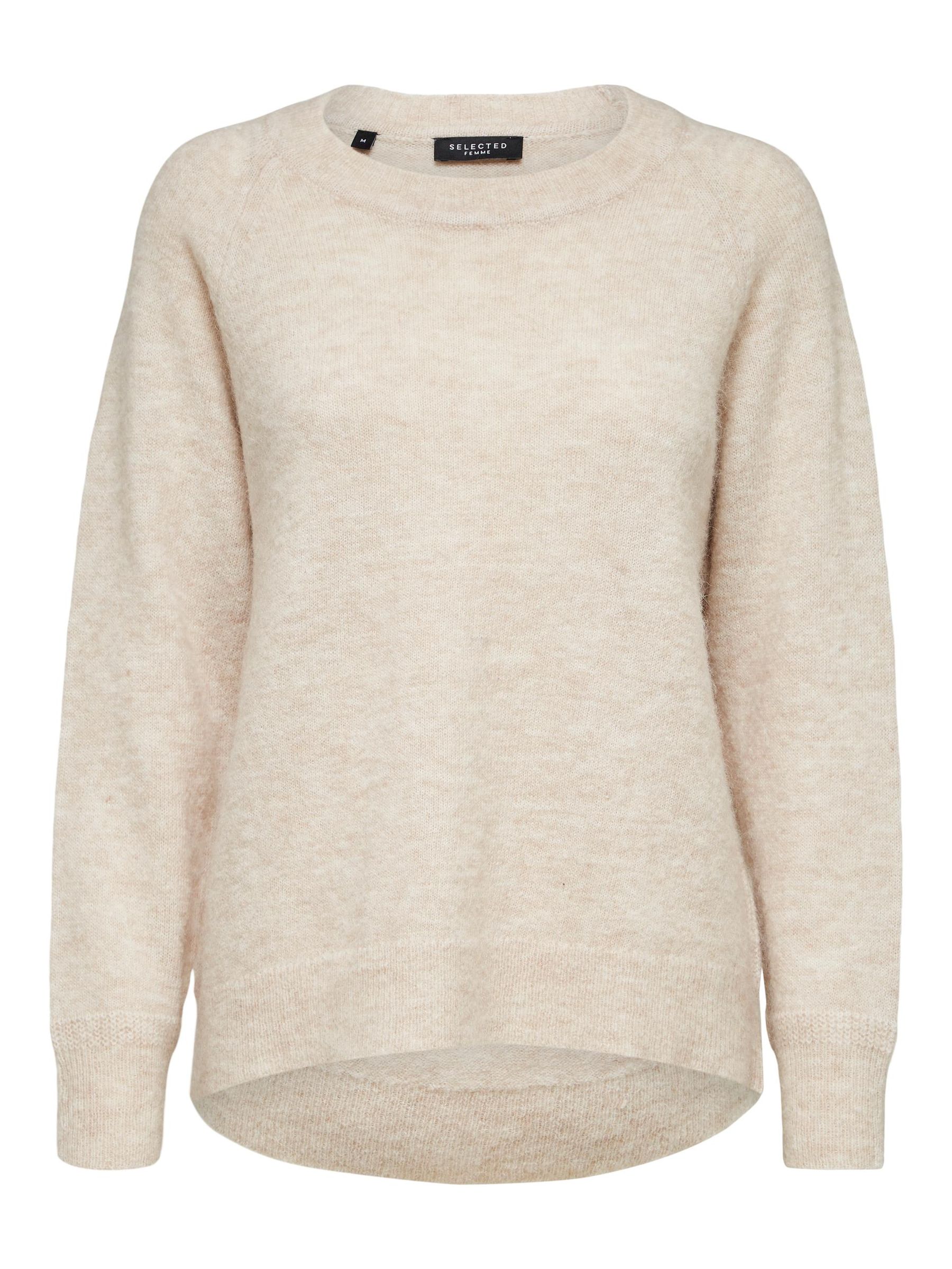 SELECTED-FEM_AutumnWinter2020_3367717_16074482.jpg Damen SELECTED Feinstrick Wollpullover Rundhals Strickpullover SLFLULU