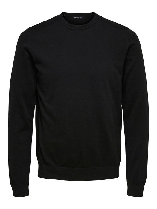 Selected Homme SELECTED HOMME Herren SELECTED Feinstrick Pullover Basic – Schwarz, Bild 7
