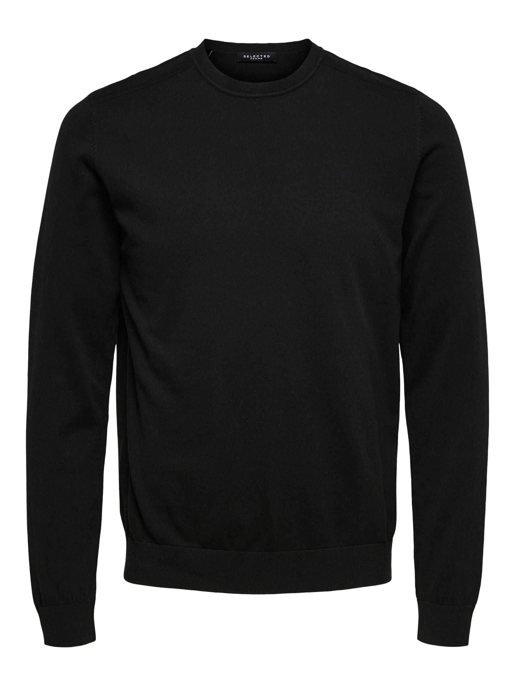 Selected Homme SELECTED HOMME Herren SELECTED Feinstrick Pullover Basic – Schwarz, Bild 1