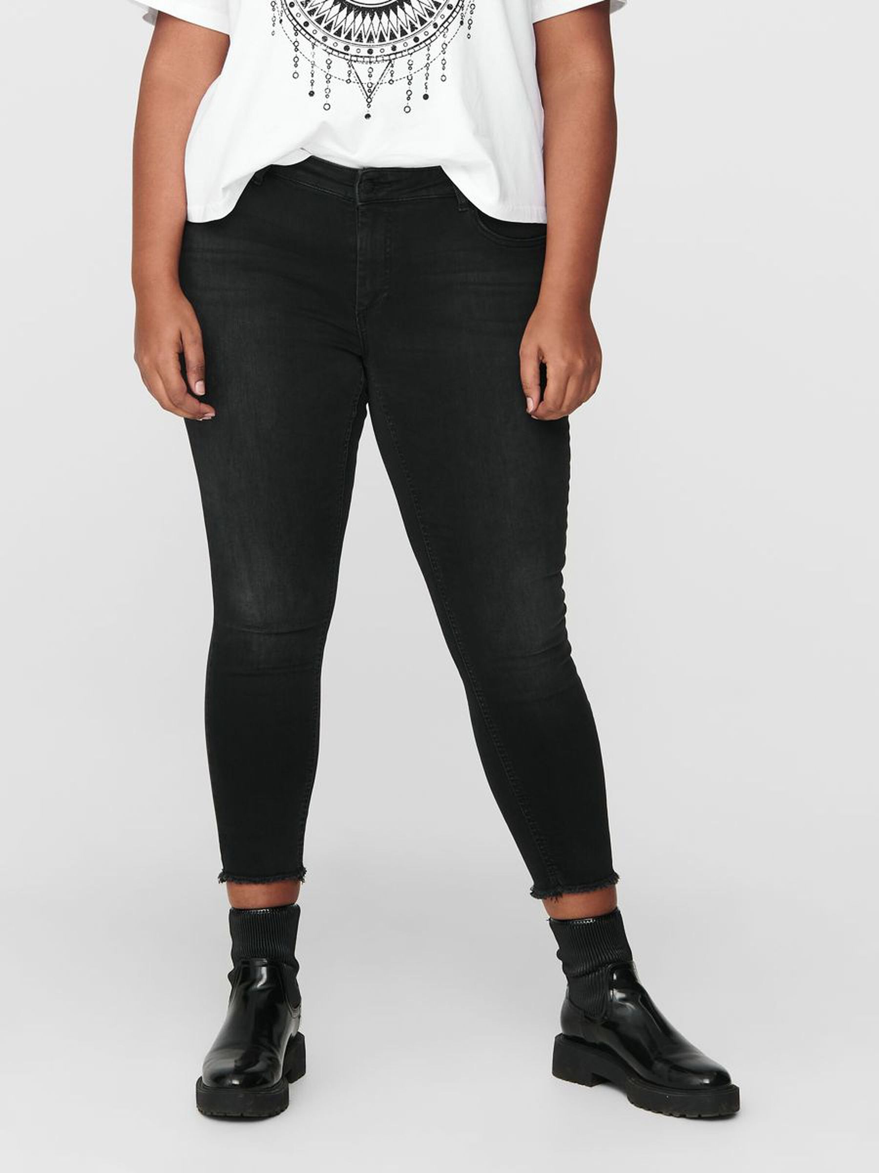 Damen Skinny Jeans Curvy Ankle Denim Große Größen Plus Size Übergröße Damen Skinny Jeans Curvy Ankle Denim Große Größen Plus Size Übergröße
