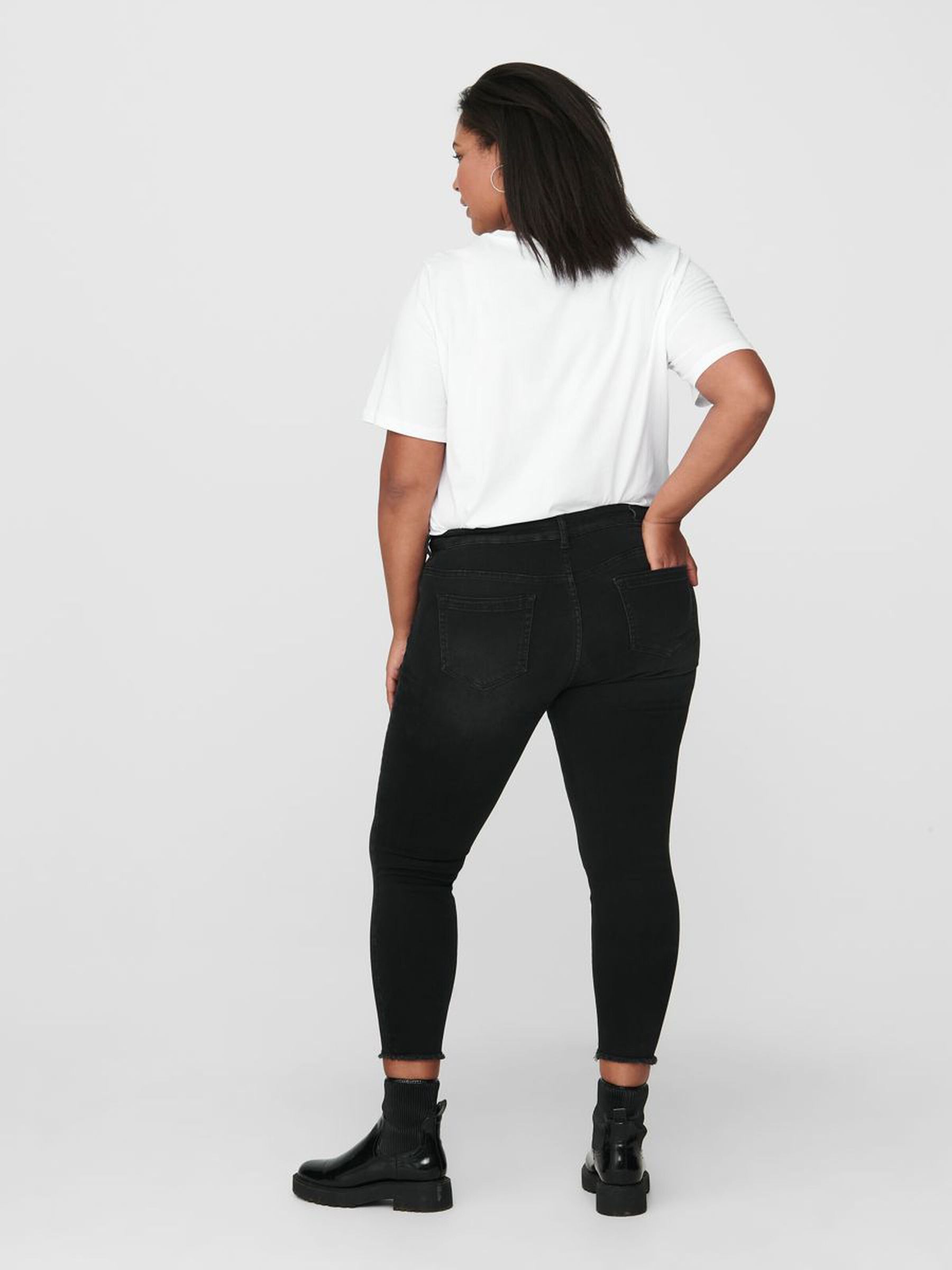 Damen Skinny Jeans Curvy Ankle Denim Große Größen Plus Size Übergröße Damen Skinny Jeans Curvy Ankle Denim Große Größen Plus Size Übergröße