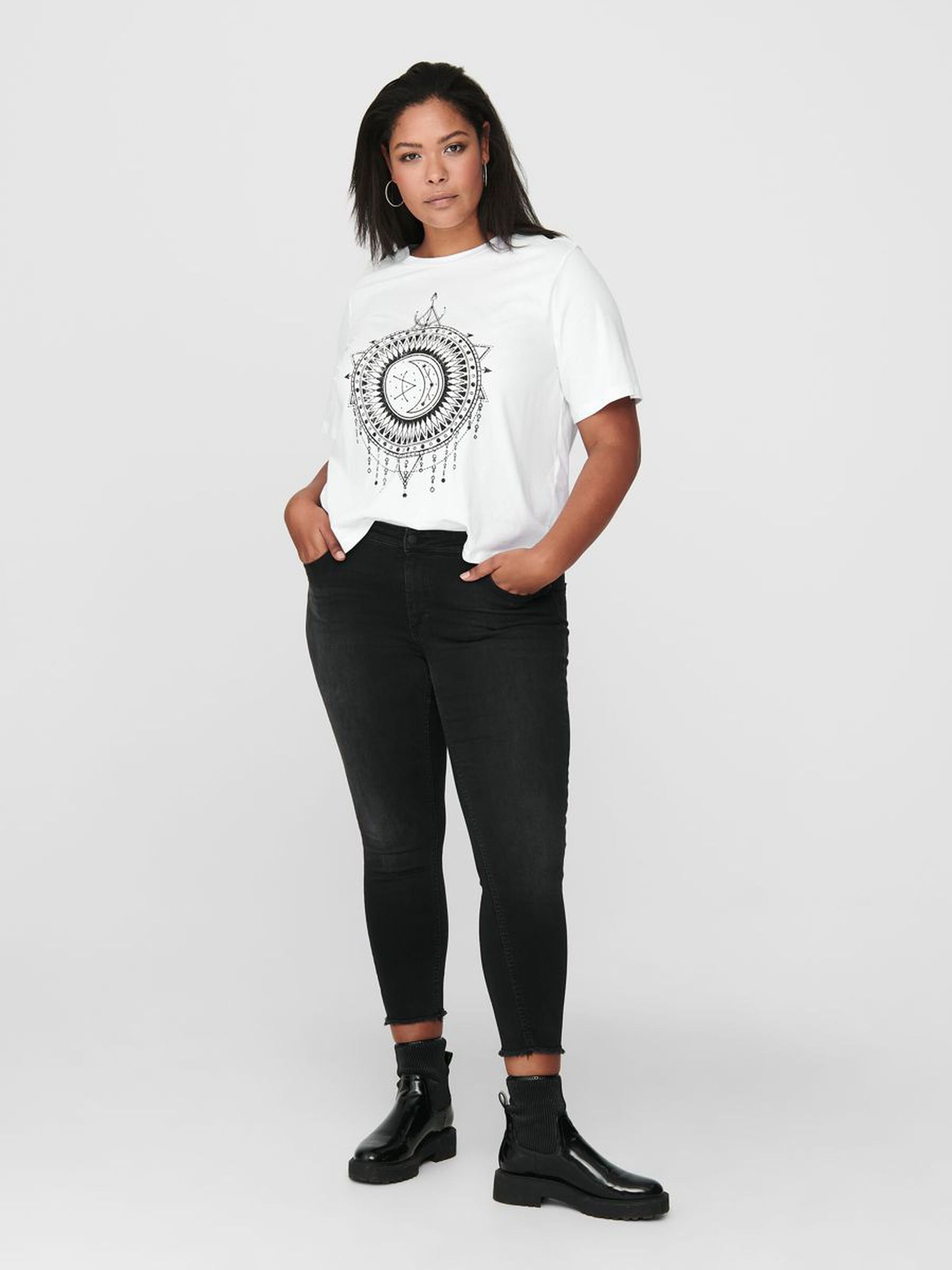 Damen Skinny Jeans Curvy Ankle Denim Große Größen Plus Size Übergröße Damen Skinny Jeans Curvy Ankle Denim Große Größen Plus Size Übergröße