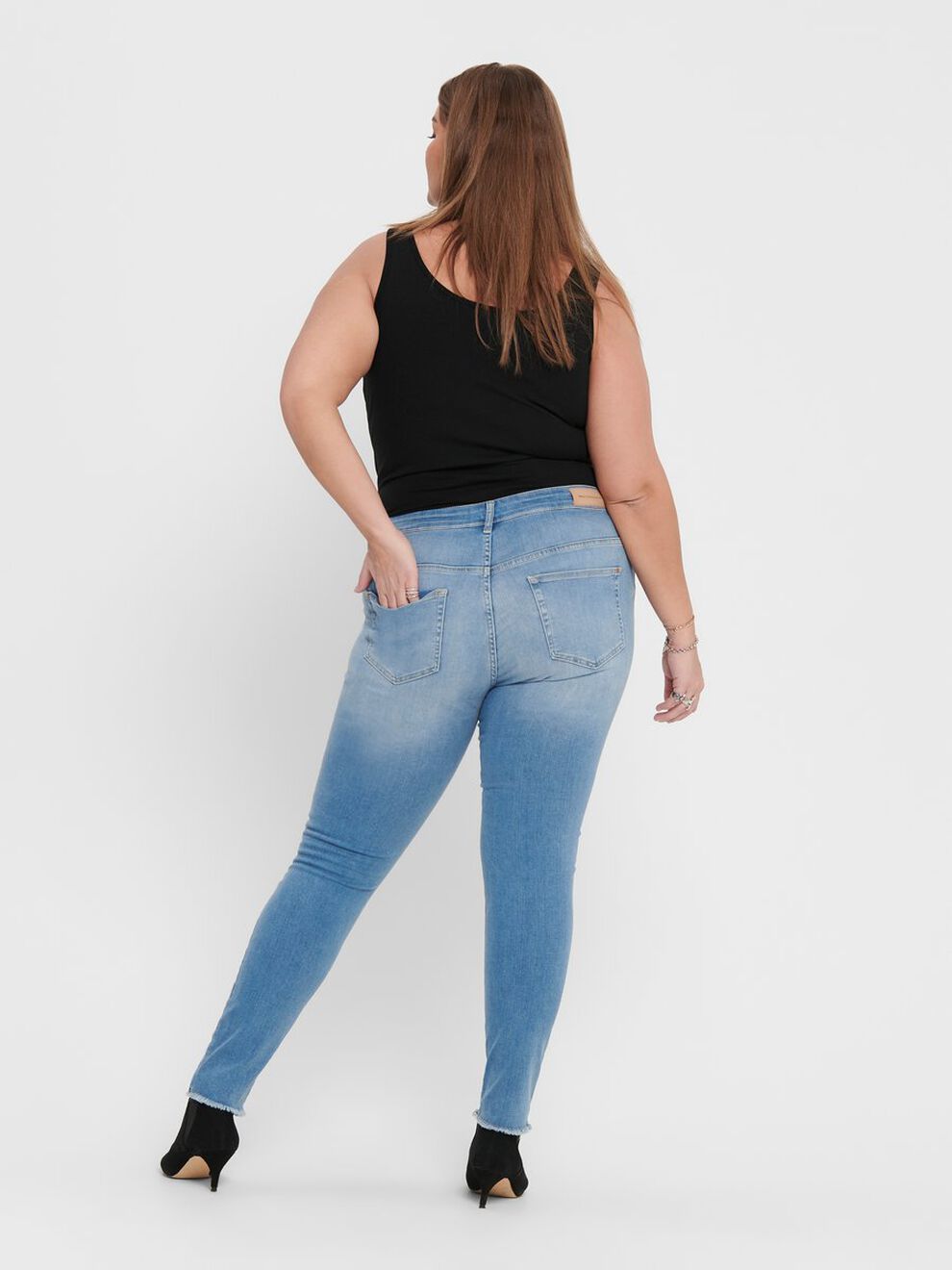Damen Skinny Jeans Curvy Ankle Denim Große Größen Plus Size Übergröße Damen Skinny Jeans Curvy Ankle Denim Große Größen Plus Size Übergröße