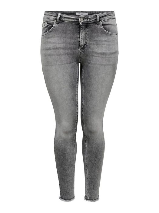 Only Carmakoma ONLY CARMAKOMA Damen Skinny Jeans Curvy Ankle Denim Große Größen – Grau, Bild 9