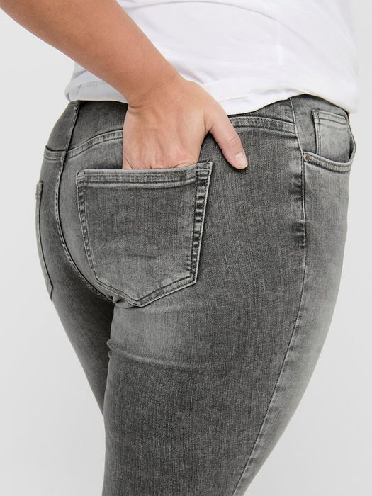 Only Carmakoma ONLY CARMAKOMA Damen Skinny Jeans Curvy Ankle Denim Große Größen – Grau, Bild 6