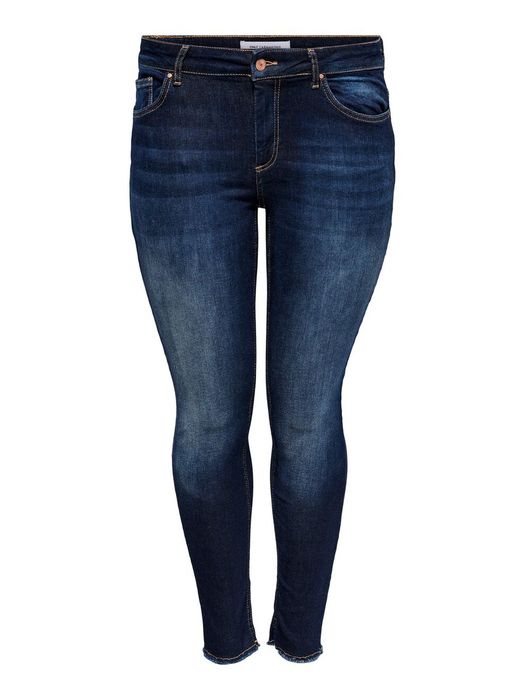 Only Carmakoma ONLY CARMAKOMA Damen Skinny Jeans Curvy Ankle Denim Große Größen – Dunkelblau, Bild 7