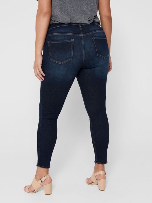 Only Carmakoma ONLY CARMAKOMA Damen Skinny Jeans Curvy Ankle Denim Große Größen – Dunkelblau, Bild 5