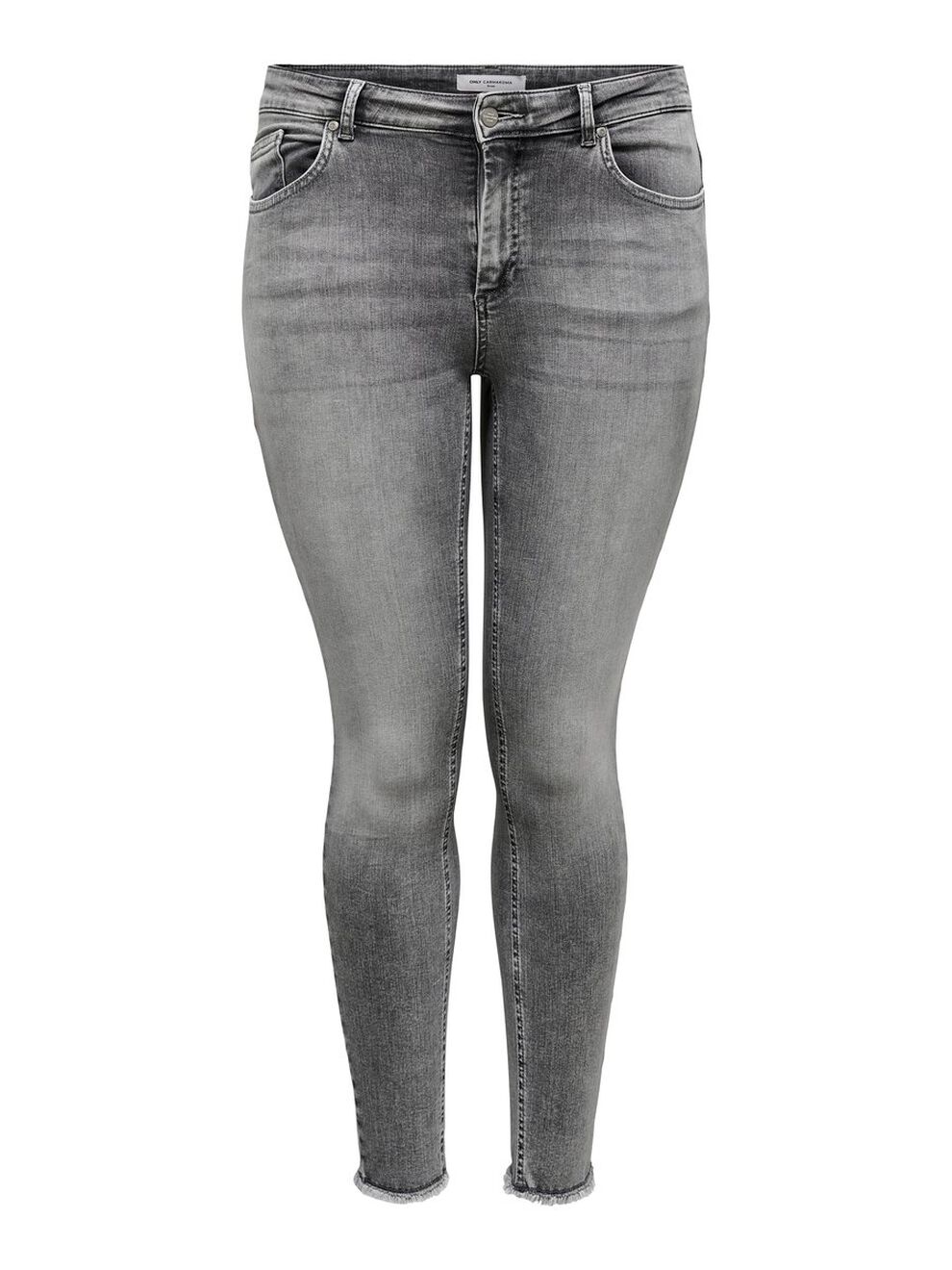 Only Carmakoma ONLY CARMAKOMA Damen Skinny Jeans Curvy Ankle Denim Große Größen – Grau, Bild 1