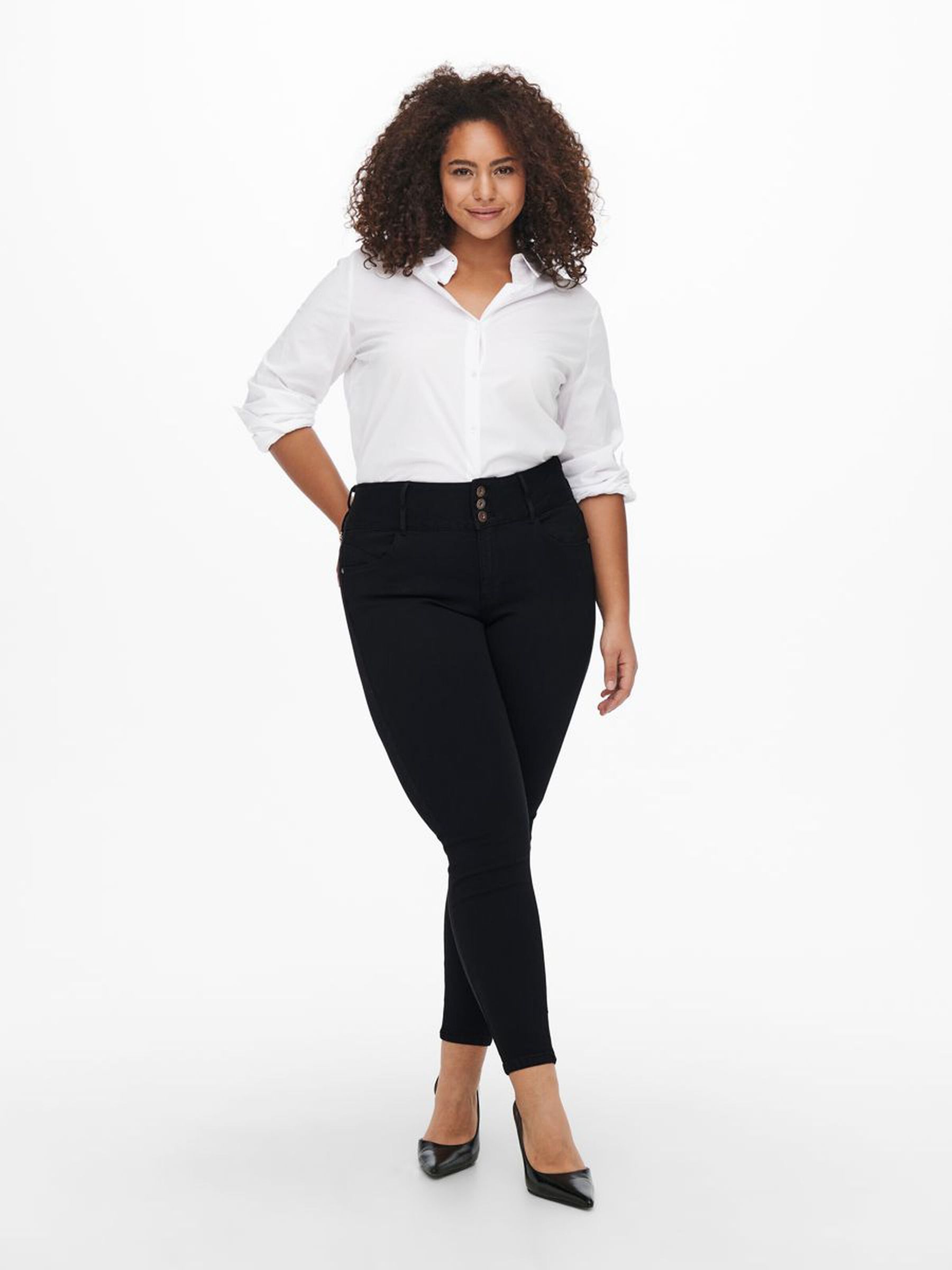 Damen Skinny Jeans High Waist Denim Große Größen Plus Size Übergröße Damen Skinny Jeans High Waist Denim Große Größen Plus Size Übergröße
