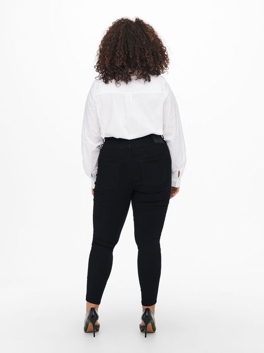 Only Carmakoma ONLY CARMAKOMA Damen Skinny Jeans High Waist Denim Große Größen – Schwarz, Bild 5