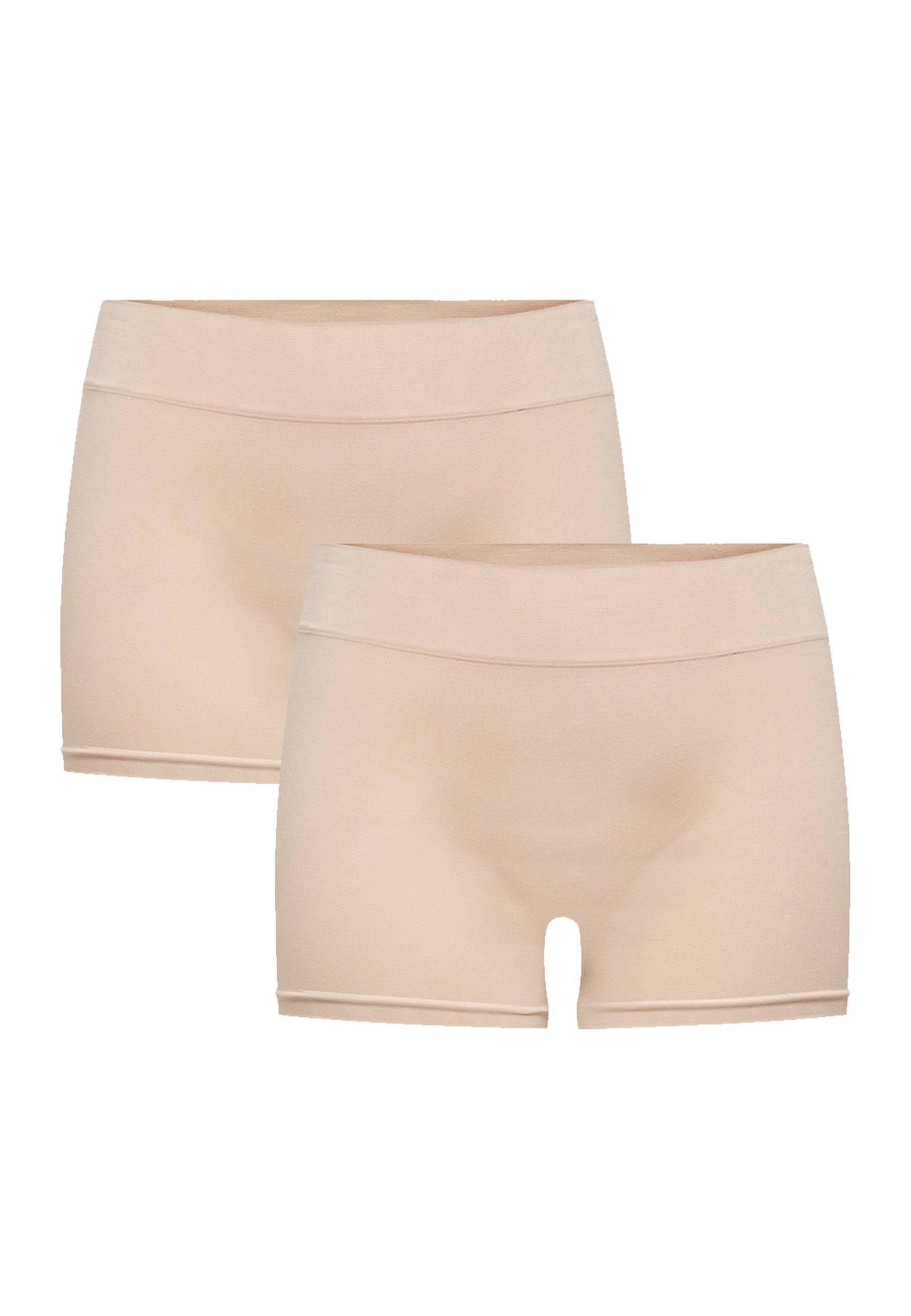 Only ONLY Damen Mini Shorts Leggins 2er 4er Stück Pack Fitness Radler – Beige, Bild 1