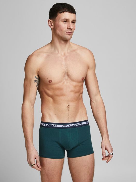 Jack & Jones 10er Pack Boxershorts Trunks Set Stretch Hose Basic Jersey Unterwäsche – Grau, Bild 4