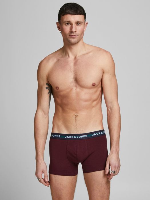 Jack & Jones 10er Pack Boxershorts Trunks Set Stretch Hose Basic Jersey Unterwäsche – Grau, Bild 6
