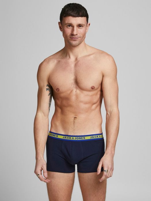 10er Pack Boxershorts Trunks Set Stretch Hose Basic Jersey Unterwäsche, Farbe: Grau