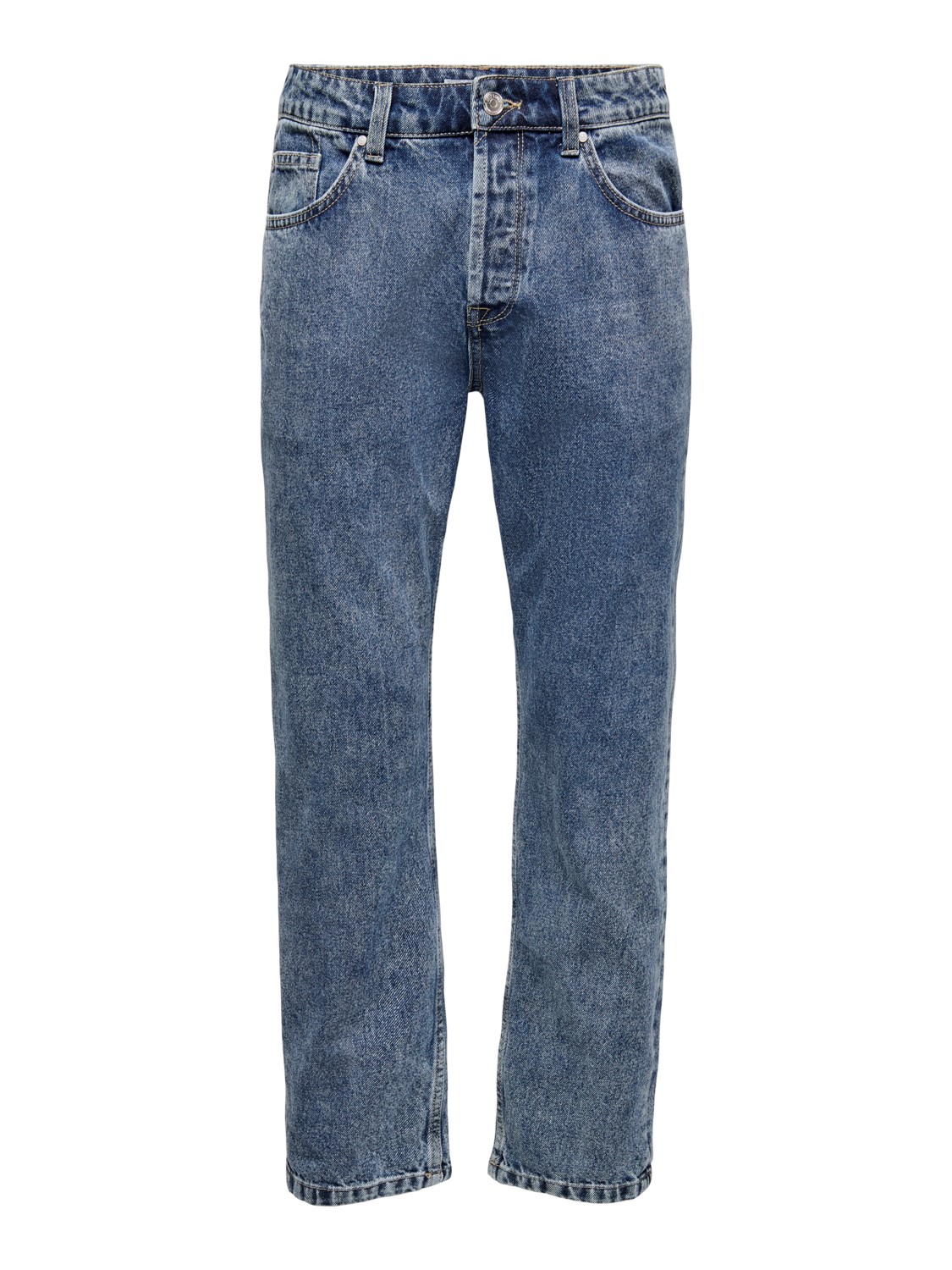 Loose Fit Jeans Straight Leg Denim Pants Stoned Washed Hose ONSEDGE Loose Fit Jeans Straight Leg Denim Pants Stoned Washed Hose ONSEDGE