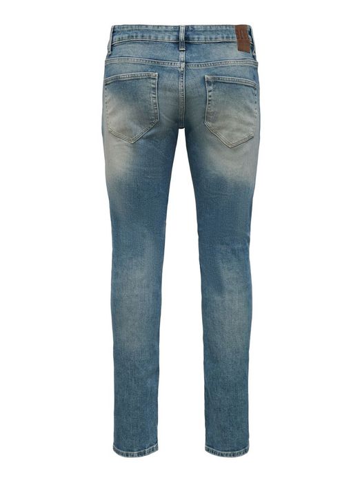 Only & Sons ONLY & SONS Slim Fit Jeans Destroyed Denim Hose ONSLOOM Stretch – Blau, Bild 8