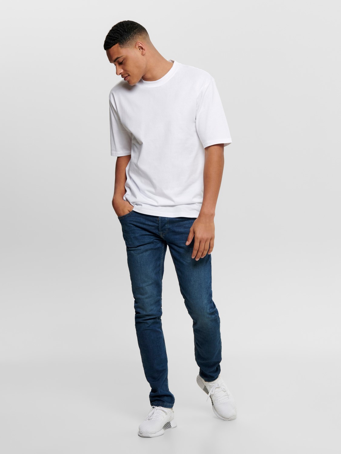 Slim Fit Jeans Basic Denim Hose ONSLOOM Tapered Trousers Stoned Washed Slim Fit Jeans Basic Denim Hose ONSLOOM Tapered Trousers Stoned Washed