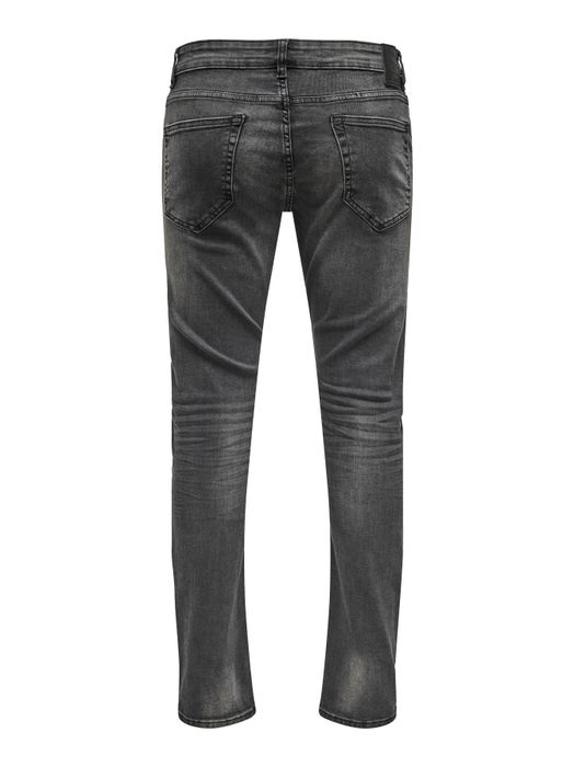 Only & Sons ONLY & SONS Slim Fit Jeans Basic Denim Hose ONSLOOM Tapered – Grau, Bild 13