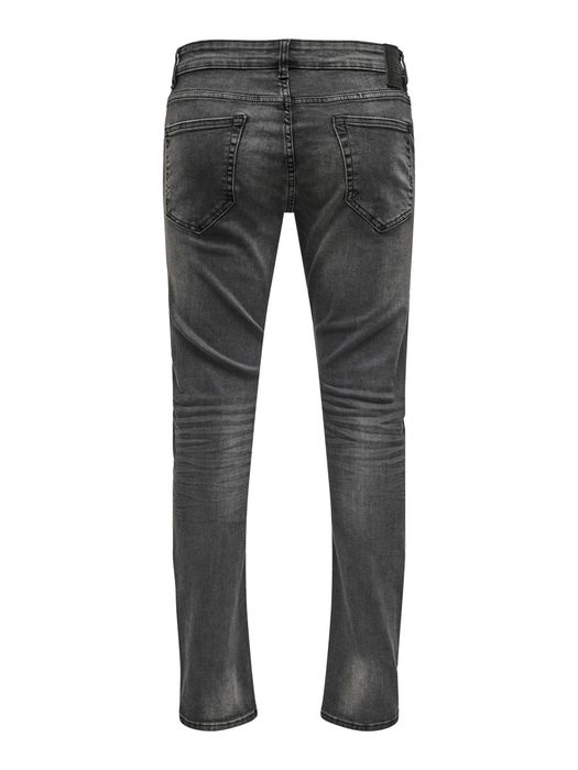 Only & Sons ONLY & SONS Slim Fit Jeans Basic Denim Hose ONSLOOM Tapered – Grau, Bild 7