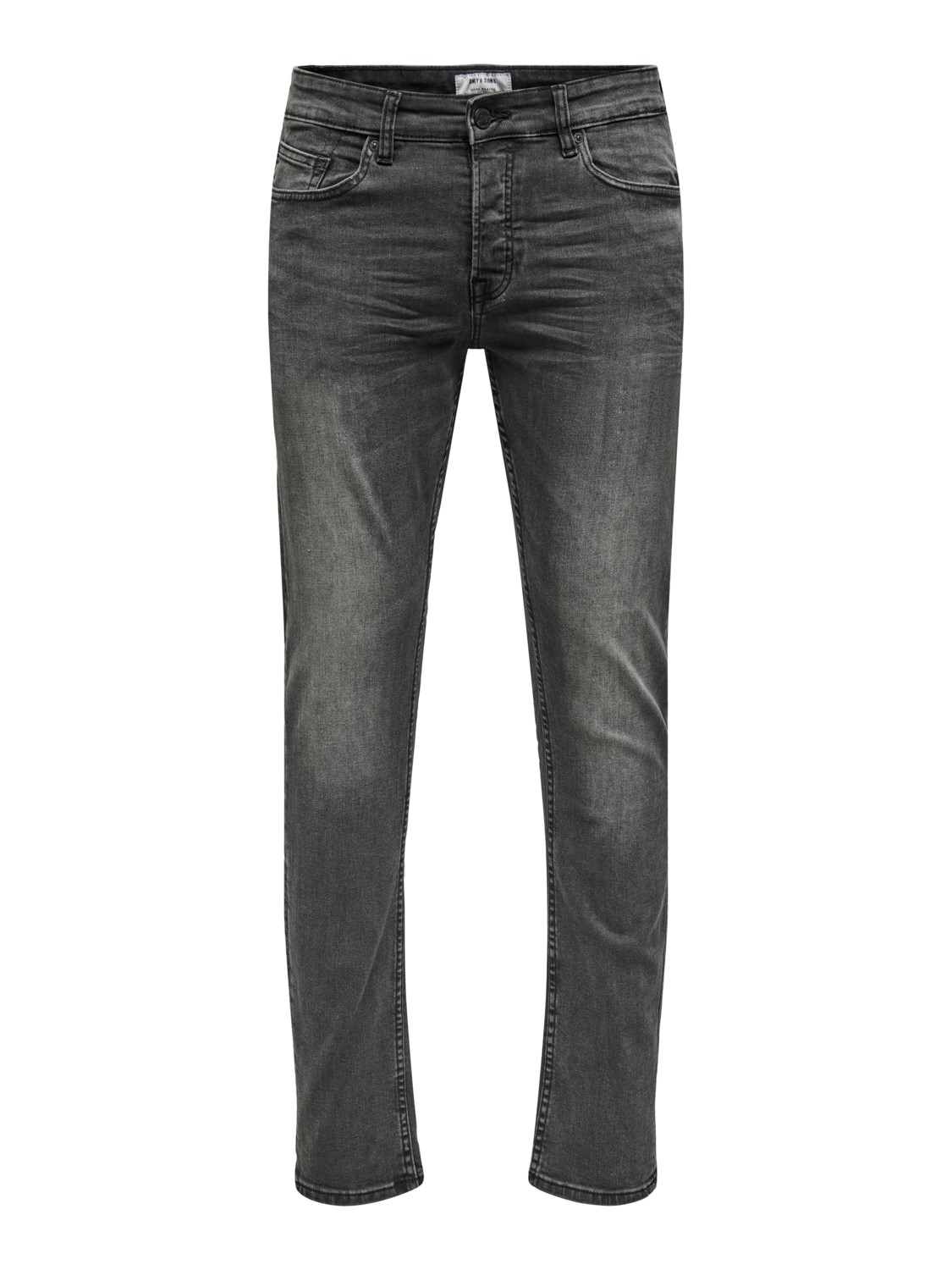 Only & Sons ONLY & SONS Slim Fit Jeans Basic Denim Hose ONSLOOM Tapered – Grau, Bild 1