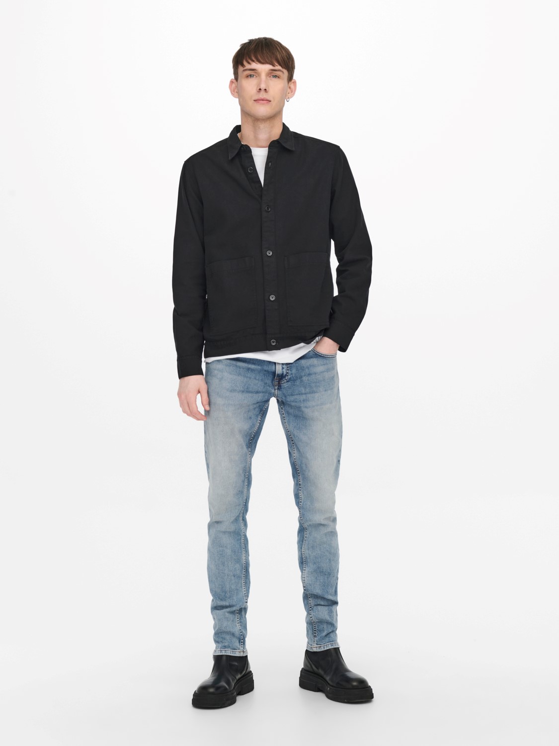 Slim Fit Jeans Basic Denim Hose ONSLOOM Stretch Tapered Trousers Slim Fit Jeans Basic Denim Hose ONSLOOM Stretch Tapered Trousers