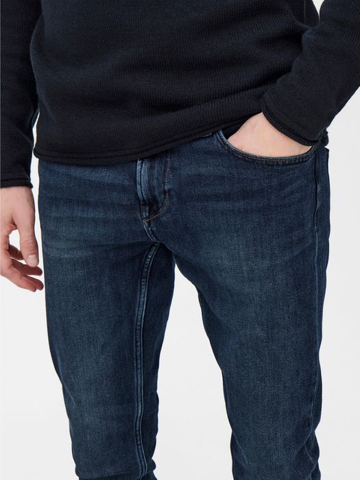 Only & Sons ONLY & SONS Slim Fit Jeans Basic Denim Hose ONSLOOM Stretch – Blau, Bild 5