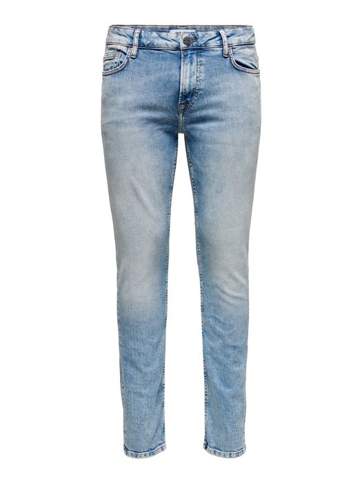 Only & Sons ONLY & SONS Slim Fit Jeans Basic Denim Hose ONSLOOM Stretch – Hellblau, Bild 7