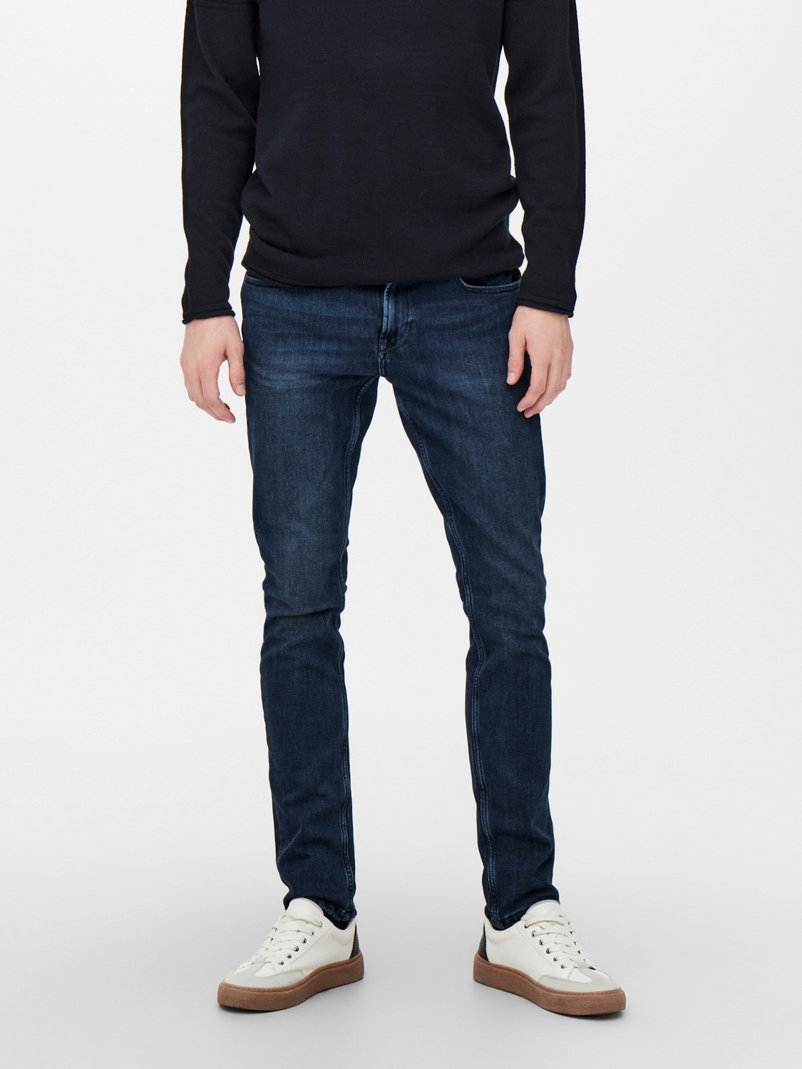Only & Sons ONLY & SONS Slim Fit Jeans Basic Denim Hose ONSLOOM Stretch – Blau, Bild 2