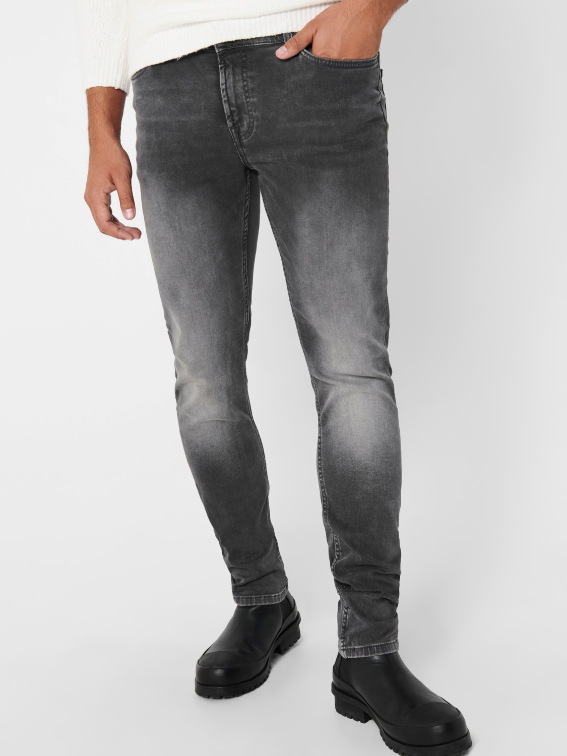Slim Fit Jeans Basic Denim Hose ONSLOOM Tapered Trousers Stone Wash Slim Fit Jeans Basic Denim Hose ONSLOOM Tapered Trousers Stone Wash