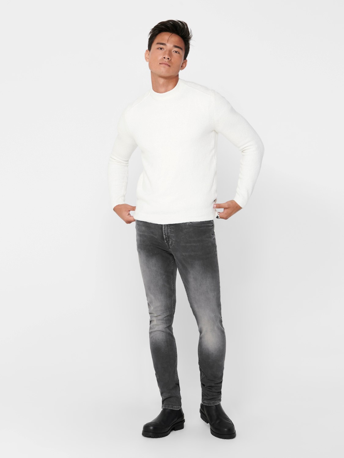 Slim Fit Jeans Basic Denim Hose ONSLOOM Tapered Trousers Stone Wash Slim Fit Jeans Basic Denim Hose ONSLOOM Tapered Trousers Stone Wash