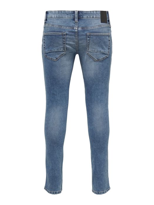 Only & Sons ONLY & SONS Slim Fit Jeans Basic Denim Hose ONSLOOM Tapered – Blau, Bild 8