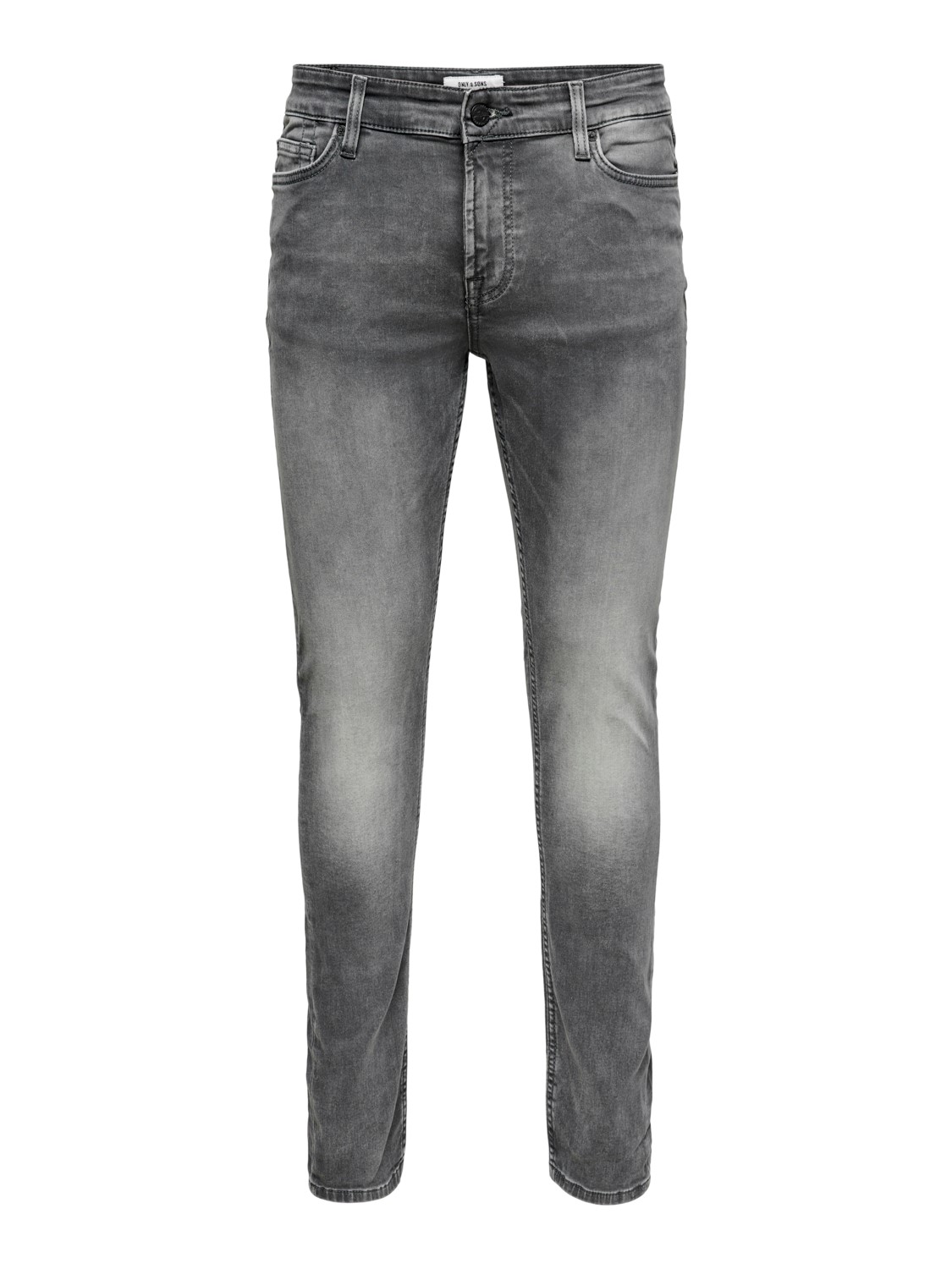 Only & Sons ONLY & SONS Slim Fit Jeans Basic Denim Hose ONSLOOM Tapered – Grau, Bild 1