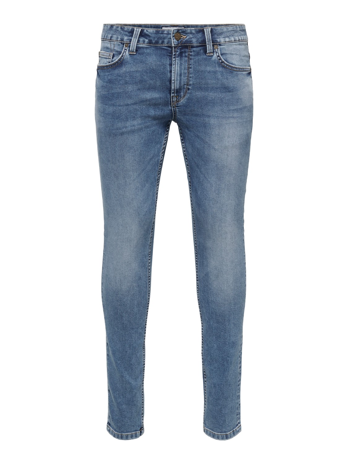 Only & Sons ONLY & SONS Slim Fit Jeans Basic Denim Hose ONSLOOM Tapered – Blau, Bild 1