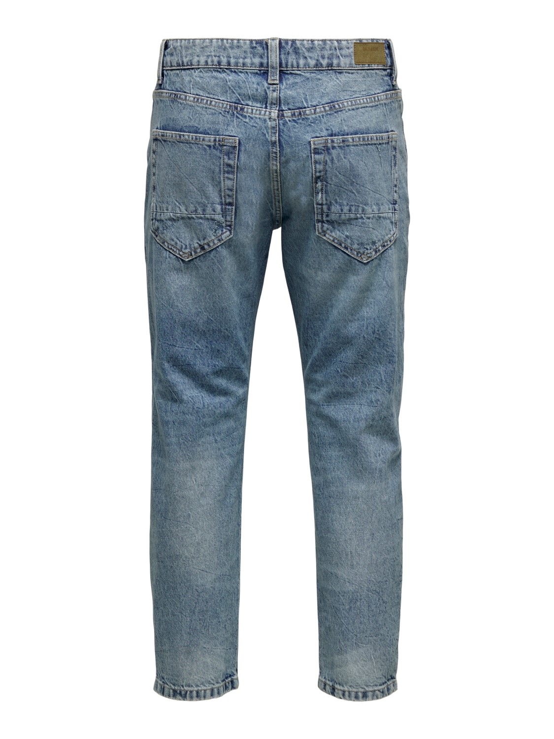 Only & Sons ONLY & SONS Cropped Loose Fit Jeans Straight Leg Denim Ankle – Blau, Bild 2