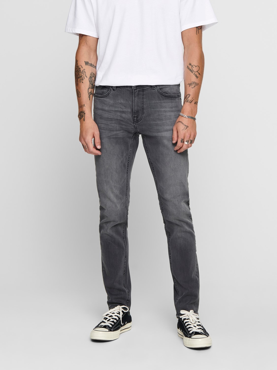 Skinny Fit Jeans ONSWARP Basic Stretch Tapered Denim Hose Skinny Fit Jeans ONSWARP Basic Stretch Tapered Denim Hose