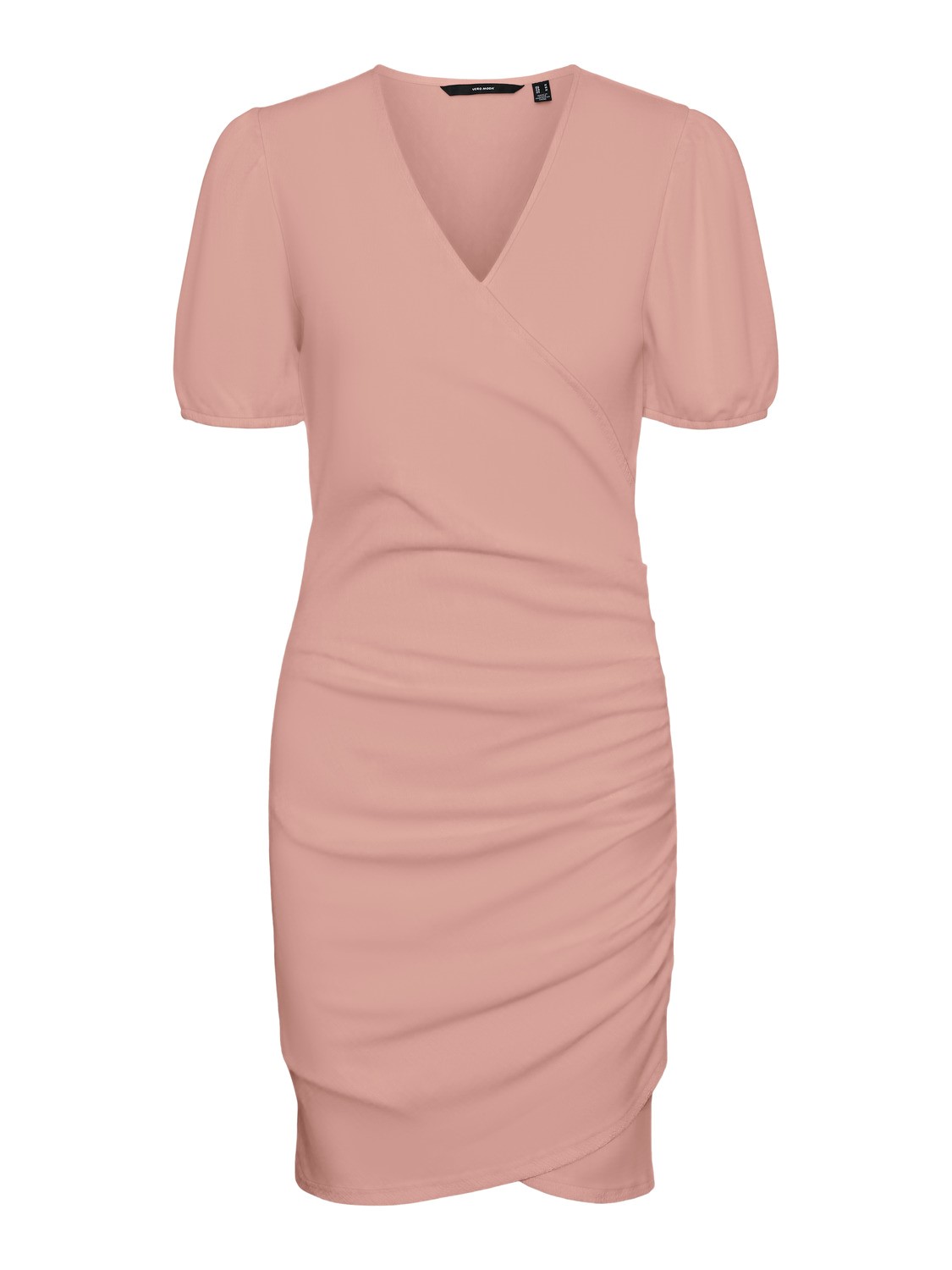 Blusen Kleid Midi Kurzarm Tunika Dress Knielang Gerippt VMELISA Blusen Kleid Midi Kurzarm Tunika Dress Knielang Gerippt VMELISA