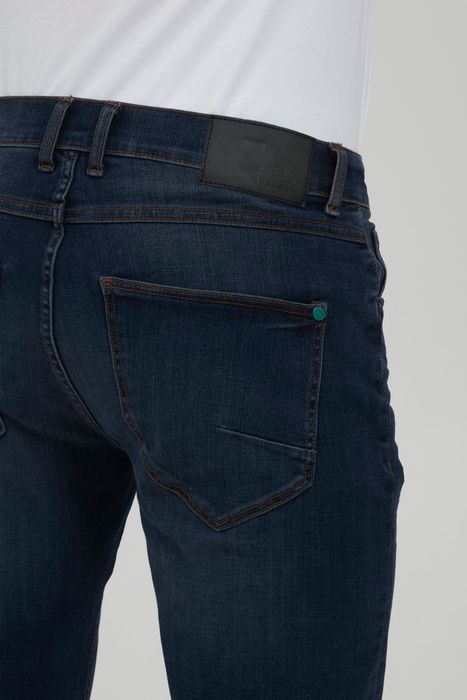 !Solid !Solid Slim Fit Jeans Basic Hose Denim Pants Stoned Washed – Dunkelblau, Bild 7