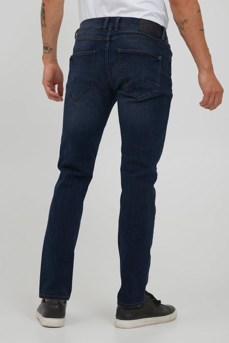 !Solid !Solid Slim Fit Jeans Basic Hose Denim Pants Stoned Washed – Dunkelblau, Bild 3