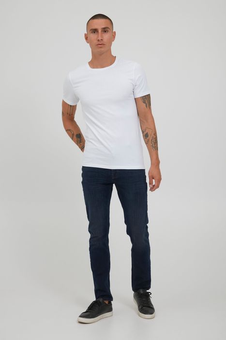 !Solid !Solid Slim Fit Jeans Basic Hose Denim Pants Stoned Washed – Dunkelblau, Bild 4