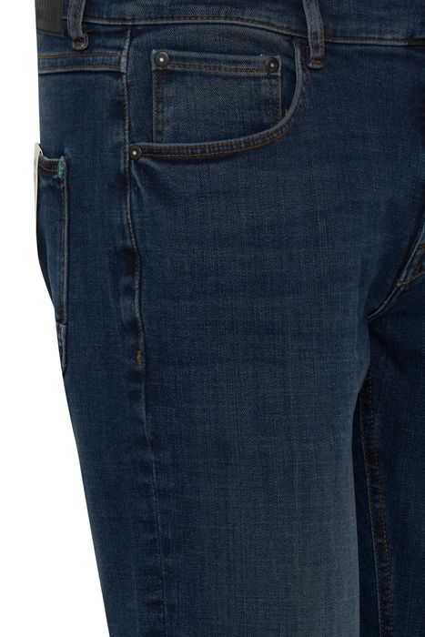 !Solid !Solid Slim Fit Jeans Basic Hose Denim Pants Stoned Washed – Dunkelblau, Bild 5