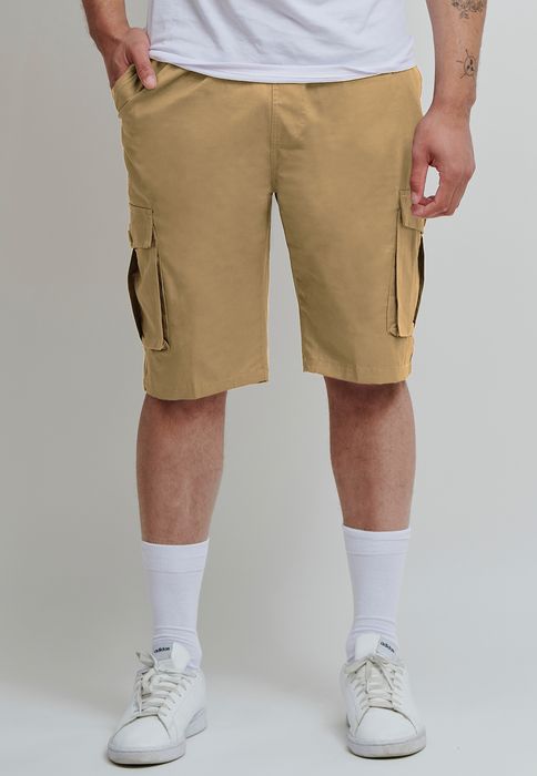 Forbest Kurze Cargo Shorts Hose Capri Bermuda Trekking Pants, Farbe: Beige