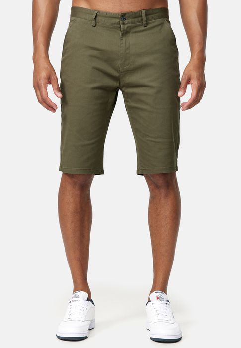 Giani 5 Kurze Chino Shorts Hose Basic Stretch Pants Freizeit, Farbe: Khaki